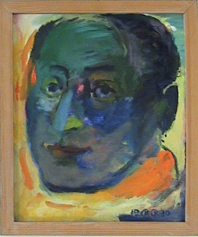 Blauwe man